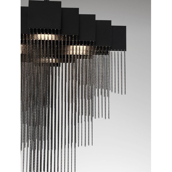 Матово черно стоманено LED затъмняващо се висящо осветително тяло Revια – Nova Luce-image-4
