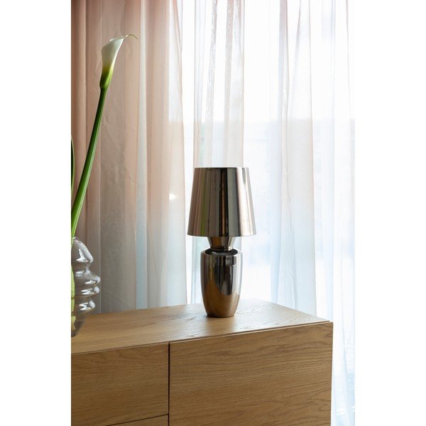 Метална настолна лампа в сребрист цвят с метален абажур (височина 42 cm) Classy – Zuiver-image-1