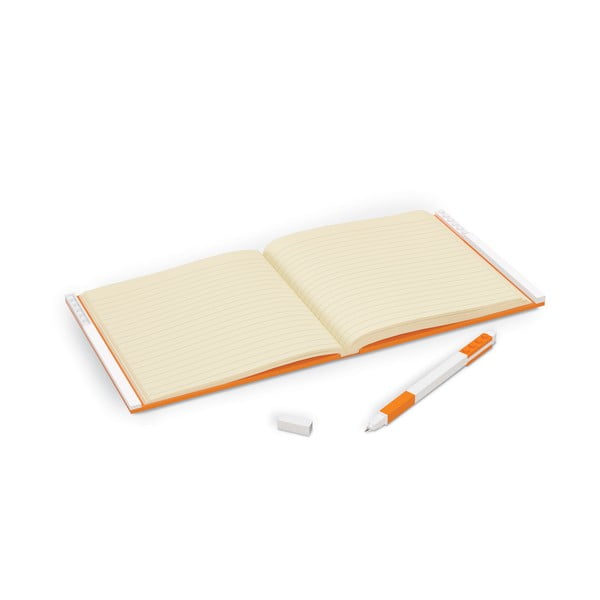 Оранжева квадратна тетрадка с гел писалка , 15,9 x 15,9 cm - LEGO®-image-1