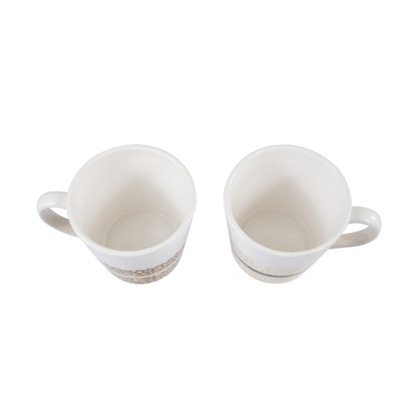 Керамични чаши в бяло-златист цвят в комплект от 2 бр., 300 ml London - Premier Housewares-image-4