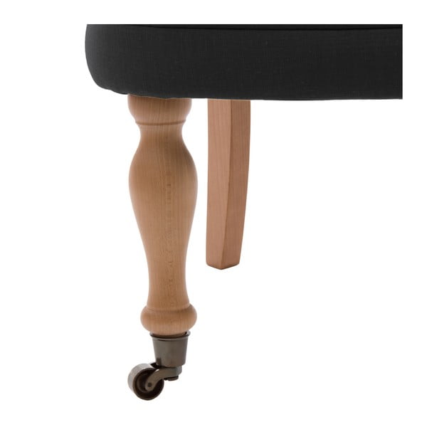 Černá židle s kolečky Vivonita Maggi-image-1