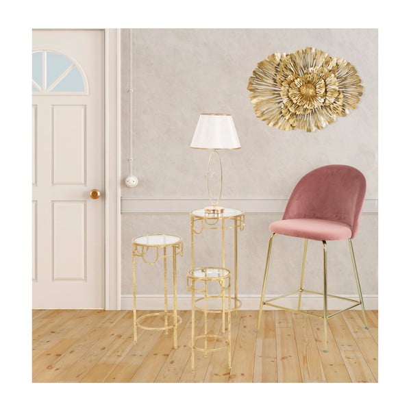 Бяла настолна лампа със златист дизайн Flush - Mauro Ferretti-image-1