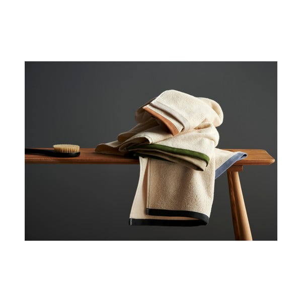 Кафяво-бежова памучна кърпа 50x100 cm Contrast - Södahl-image-2