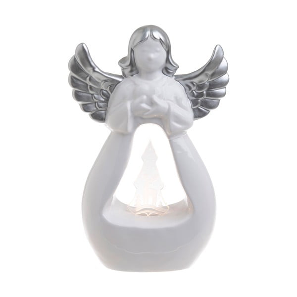Коледна керамична светлинна украса във формата на ангел Laura - InArt