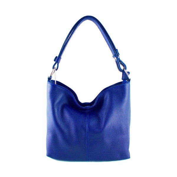 Sytě modrá kabelka z pravé kůže GIANRO' Connect