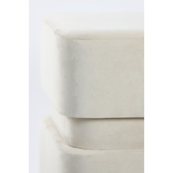 Кремава кадифена табуретка Piazza – Light & Living-image-3