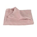 Розово плетено бебешко одеяло от органичен памук 80x80 cm Lil Planet - Roba