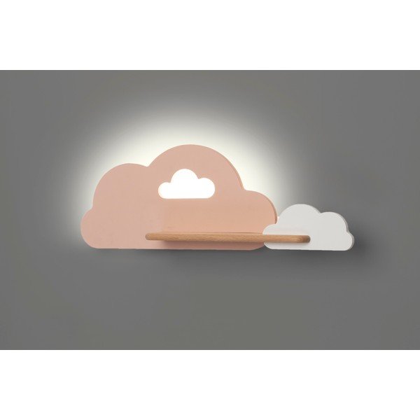 Детско осветително тяло в бяло и розово Cloud - Candellux Lighting-image-2