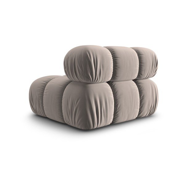 Светлокафяв кадифен модул за диван (среден модул) Bellis – Micadoni -image-4
