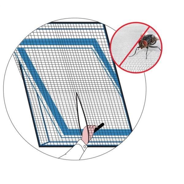 Мрежа против насекоми за покривен прозорец , 120 x 140 cm - Orion