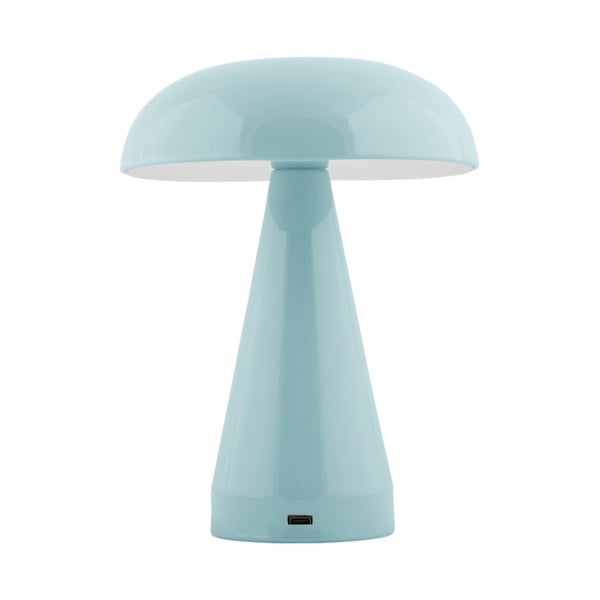 Светлосиня LED затъмняваща се настолна лампа с метален абажур (височина 20,5 cm) Rachel – Leitmotiv-image-1
