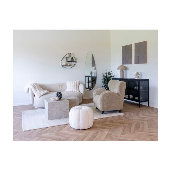 Кремав ръчно изработен вълнен килим 160x230 cm Surat – House Nordic-image-1