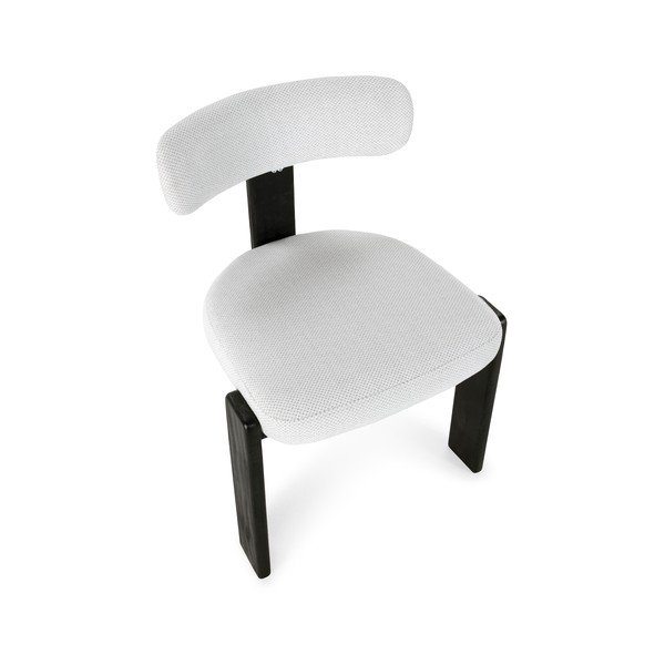 Черни/светлосиви тапицирани трапезни столове в комплект 2 бр. Nadia – MOME-image-4