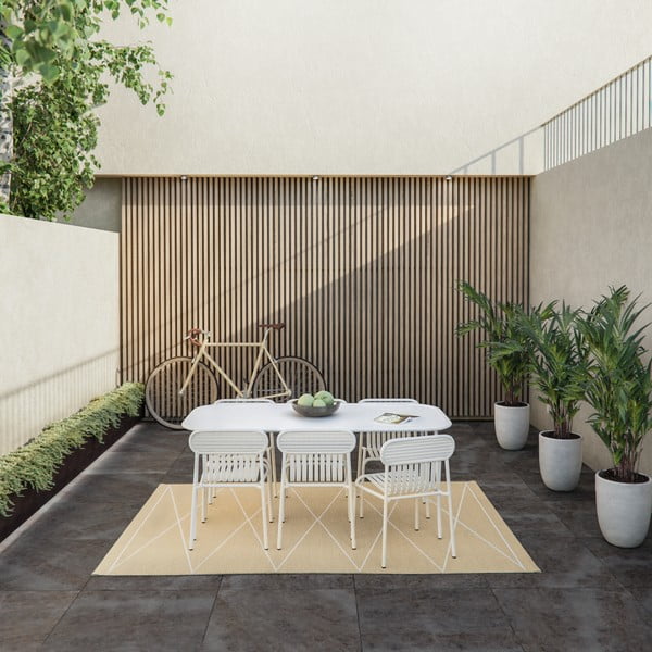 Бежова пътека за открито и закрито 70x160 cm Max Sand – Pappelina-image-1