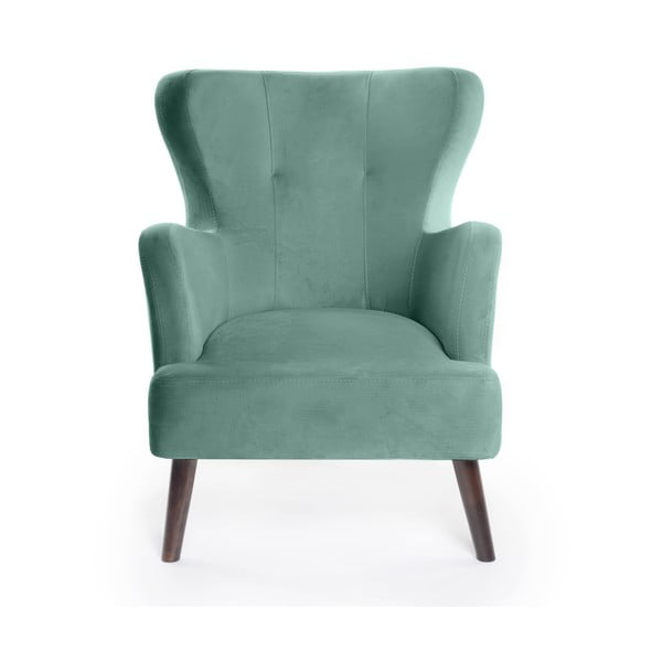 Кадифено кресло в цвят мента Noemye – Bonami Selection-image-2