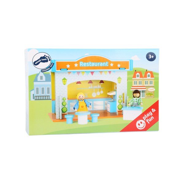 Детска дървена къщичка за игра Ресторант - Legler-image-1