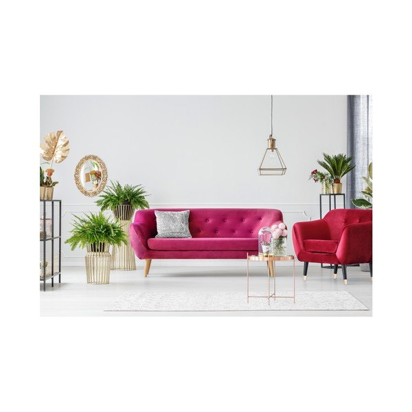 Růžová třímístná pohovka Mazzini Sofas Amelie-image-2