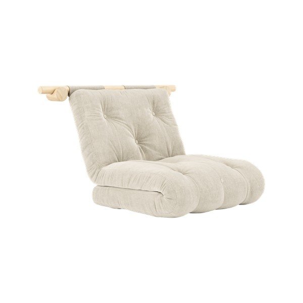 Кремаво кресло от рипсено кадифе Hooked – Karup Design
