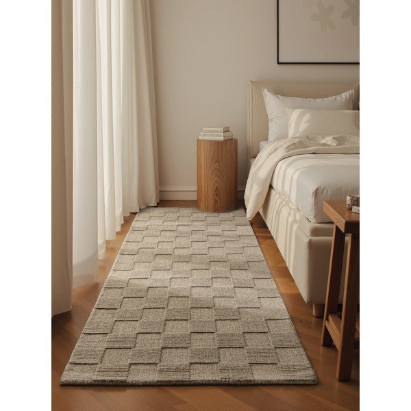 Бежова ръчно изработена вълнена пътека 80x200 cm Scala – Villeroy&Boch-image-1