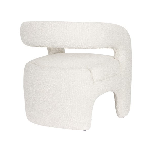 Бяло кресло от букле Nova – White Label-image-4