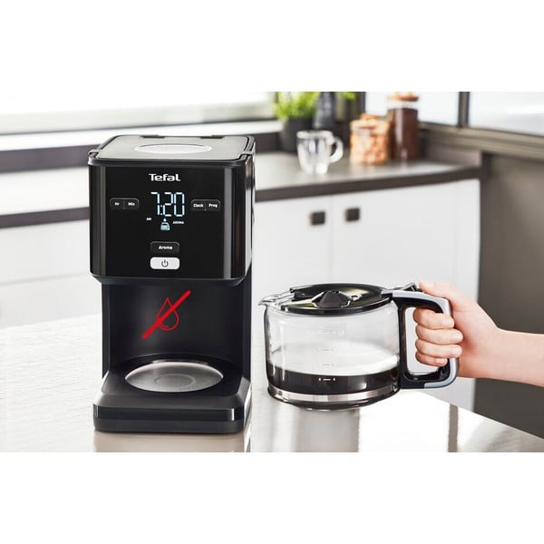 Черна кафемашина с филтър Smart'n'light CM600810 - Tefal-image-1