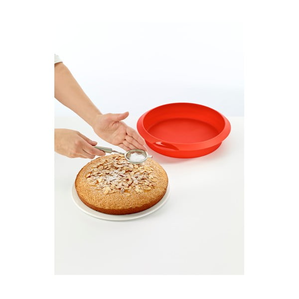 Червена силиконова форма за печене , ⌀ 24 см - Lékué-image-4