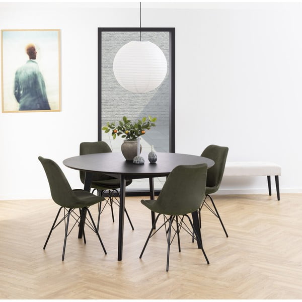 Тъмнозелен трапезен стол Eris - Actona-image-1