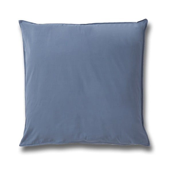 Indigově modrý povlak na polštář z bavlněného perkálu Casa Di Bassi, 80 x 80 cm