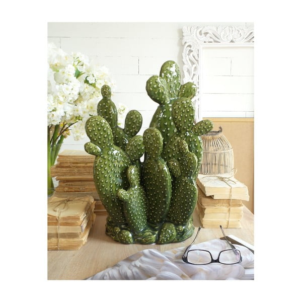 Декорация от зелена керамика Orchidea Milano Arizona Cactus, височина 47 cm - Orchidea Miano
