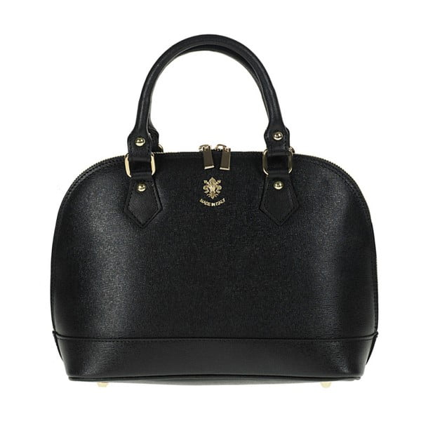 Černá kožená kabelka Giulia Bags Mimi