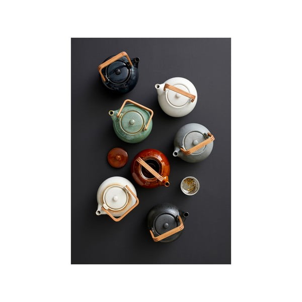 Керамичен чайник с цедка в кехлибарен цвят 1,2 l Gastro Amber – Bitz-image-4