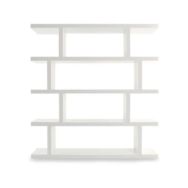 Бял матов шкаф за книги 163x172 cm Step - TemaHome
