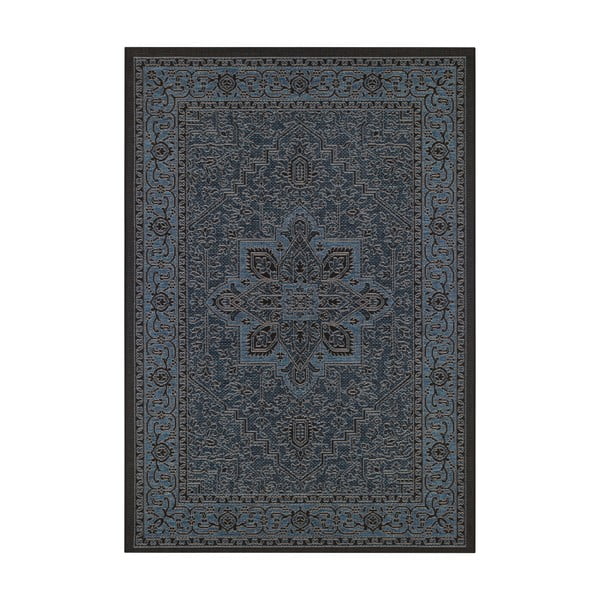 Черно-син килим за открито , 140 x 200 cm Anjara - NORTHRUGS