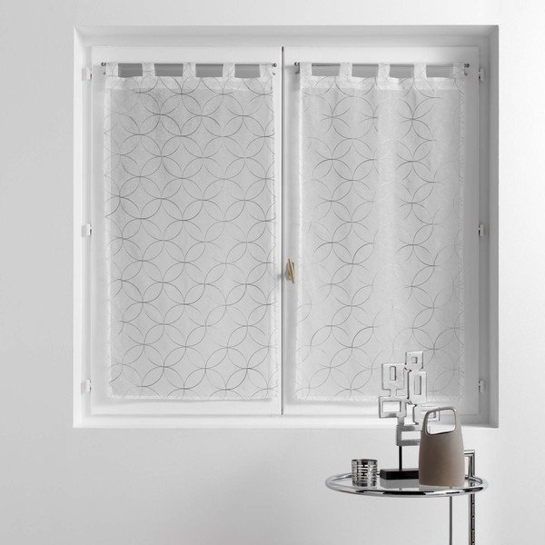 Бело-сиви завеси в комплект от 2 бр. 60x90 cm Olympia – douceur d'intérieur-image-2