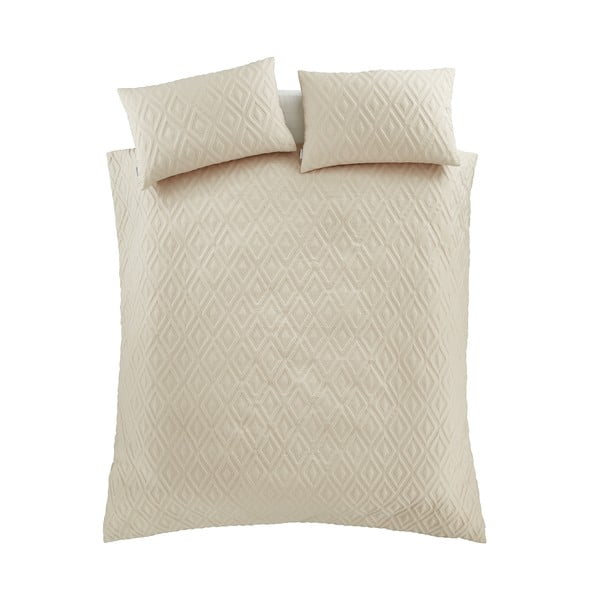 Бежово двойно  спално бельо 200x200 cm Jacob Geo – Catherine Lansfield-image-2