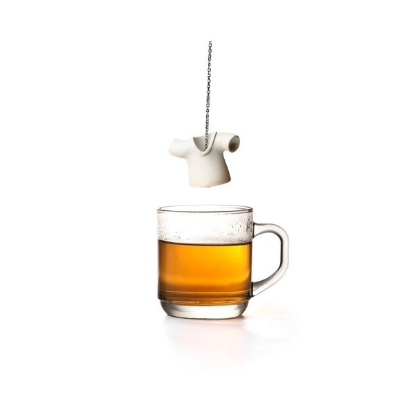 Bílé čajové sítko Qualy&CO Tea Shirt