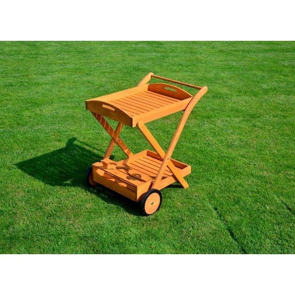 Градинска маса за сервиране от борова дървесина 74x61 cm - Rojaplast-image-2