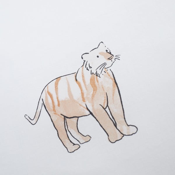 Бял еластичен единичен памучен детски чаршаф 90x190 cm Zoo Animals – Bianca-image-2