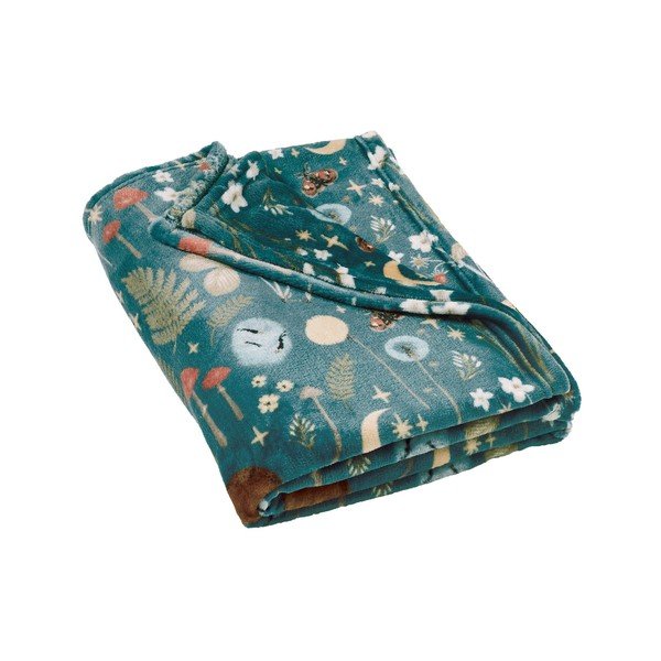 Зелено одеяло от микроплюш 130x170 cm Enchanted Twilight Animals – Catherine Lansfield
