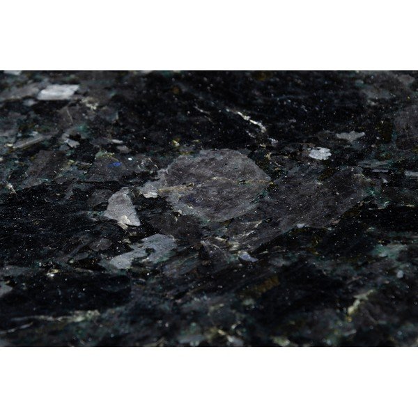 Černý žulový stolek s podnožím ve zlaté barvě RGE Crystal, ⌀ 50 cm-image-1