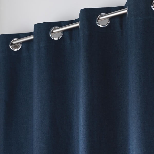 Тъмносиня затъмняващa завеса 140x180 cm Crepuscule – douceur d'intérieur-image-2