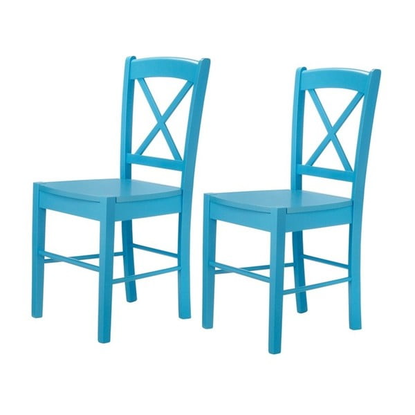 Sada 2 modrých židlí Støraa Trento Cross