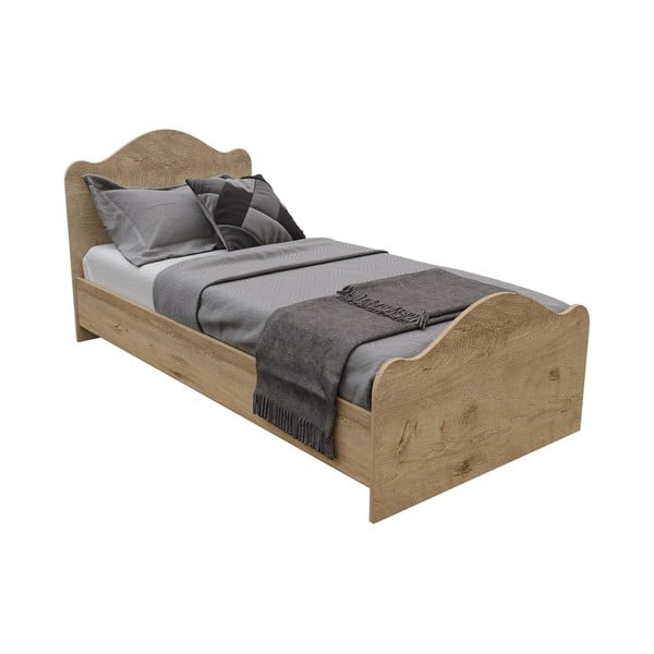 Единично легло в естествен цвят 90x190 cm Lefkas - Kalune Design