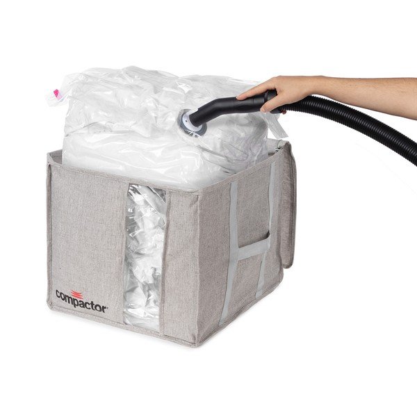 Сива компресионна кутия за съхранение , 125 л Oxford - Compactor