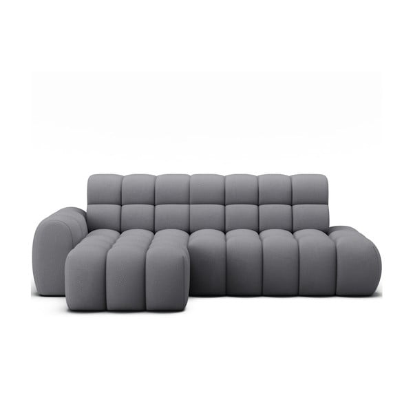 Сив разтегателен ъглов диван (ляв ъгъл) Ceedro – ELTAP