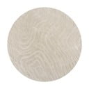 Кремав ръчно изработен вълнен кръгъл килим ø 160 cm Mesmerise Natural – Flair Rugs