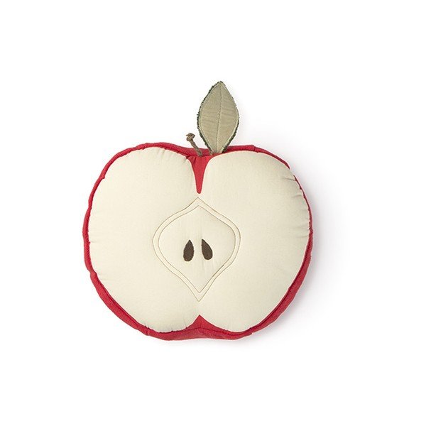 Памучна детска възглавница ø 30 cm Apple – Lorena Canals