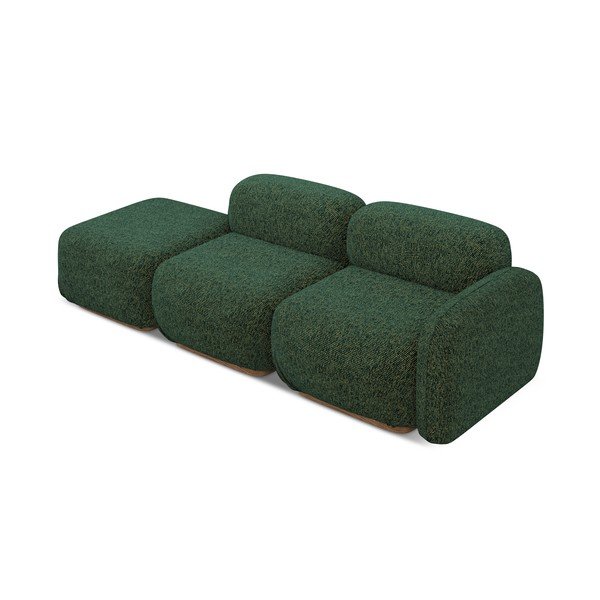 Тъмнозелен модулна лежанка (десен ъгъл) Ailani – Makamii-image-4