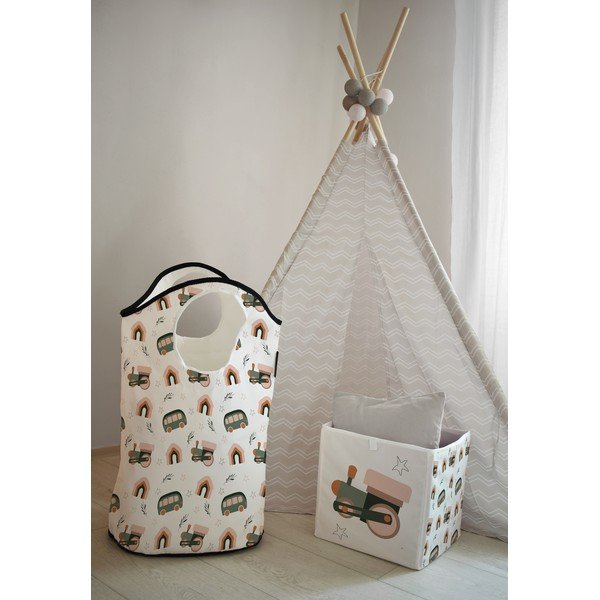 Детска кошница за съхранение от плат Little House - Butter Kings-image-1