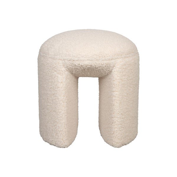 Кремав тапициран стол Noxx – White Label-image-2